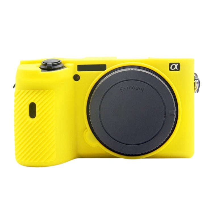 PULUZ Soft Silicone Protective Case for Sony A6600 / ILCE-6600(Yellow)