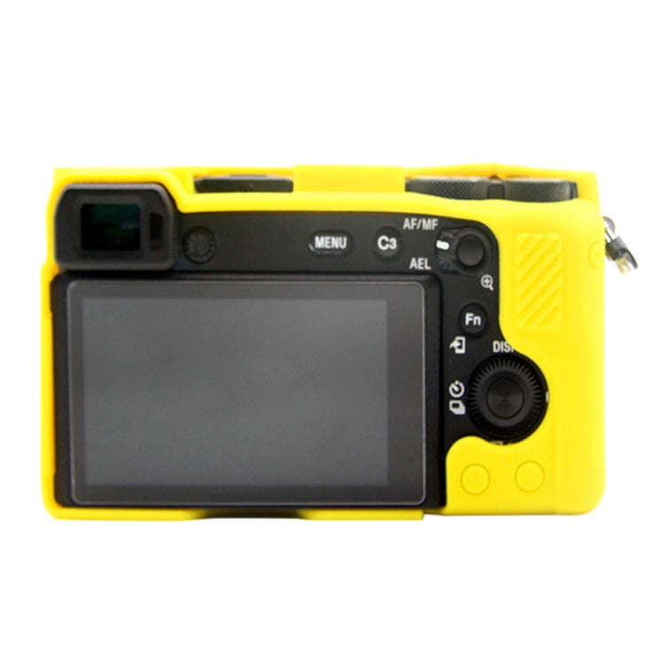 PULUZ Soft Silicone Protective Case for Sony A6600 / ILCE-6600(Yellow)