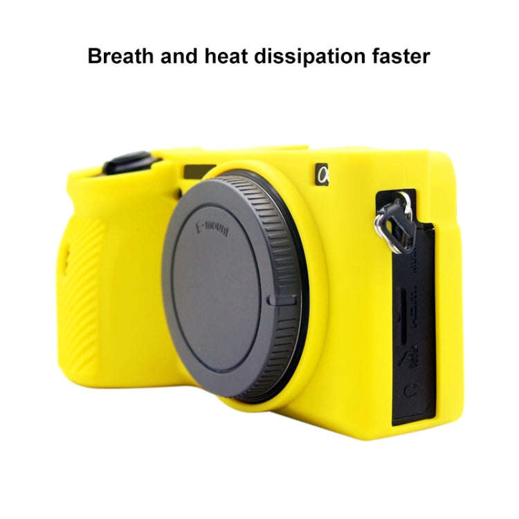 PULUZ Soft Silicone Protective Case for Sony A6600 / ILCE-6600(Yellow)