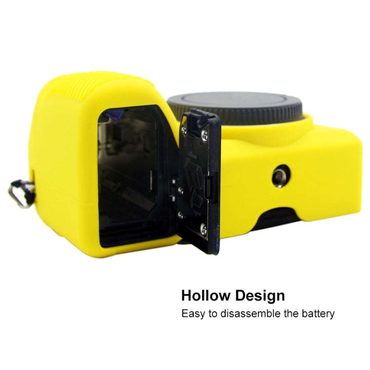 PULUZ Soft Silicone Protective Case for Sony A6600 / ILCE-6600(Yellow)