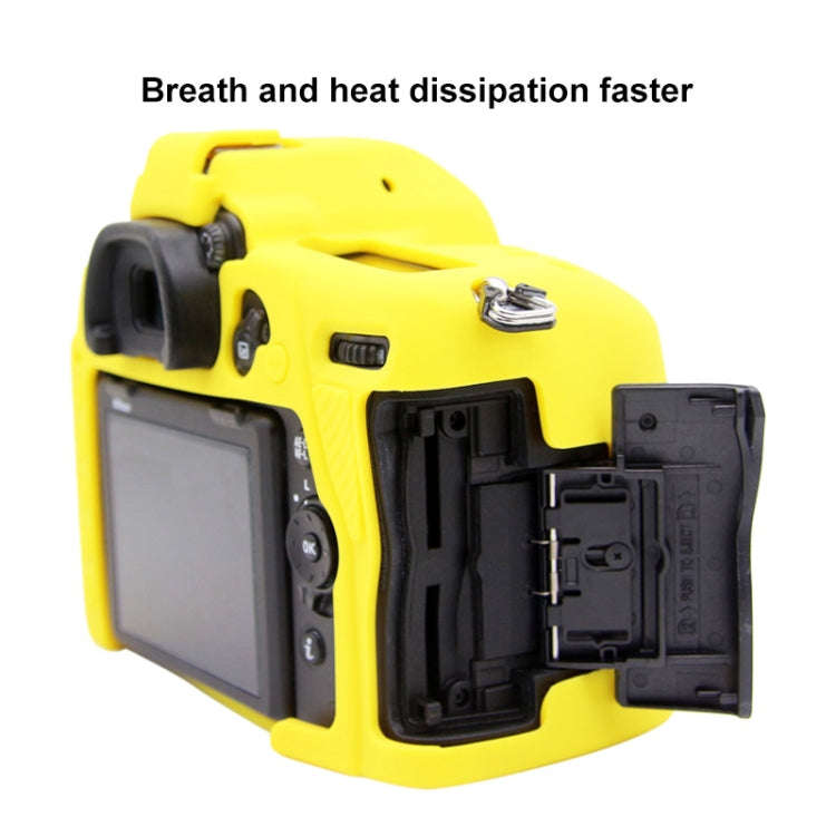 PULUZ Soft Silicone Protective Case for Nikon D780(Yellow)