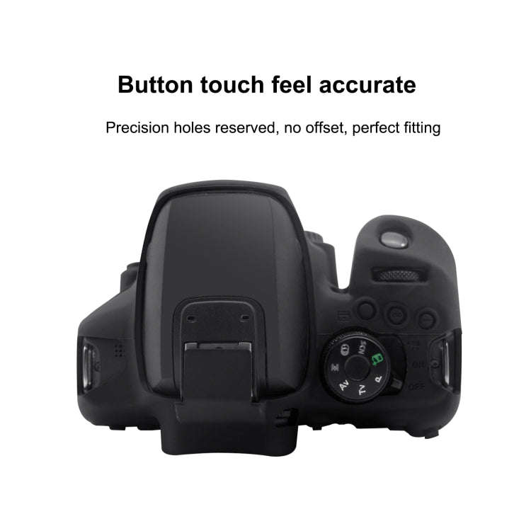 PULUZ Soft Silicone Protective Case for Canon EOS 850D(Black)