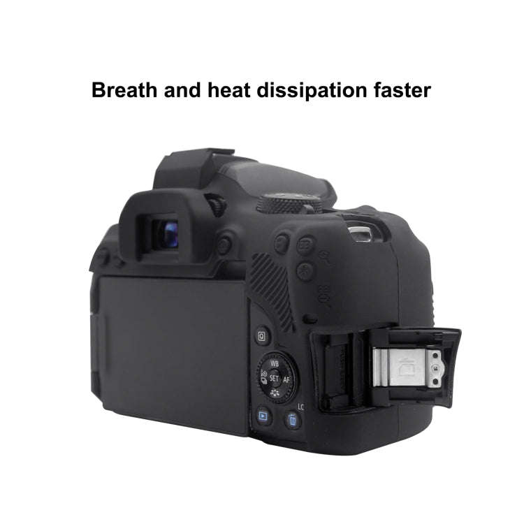 PULUZ Soft Silicone Protective Case for Canon EOS 850D(Black)