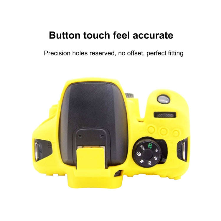PULUZ Soft Silicone Protective Case for Canon EOS 850D(Yellow)
