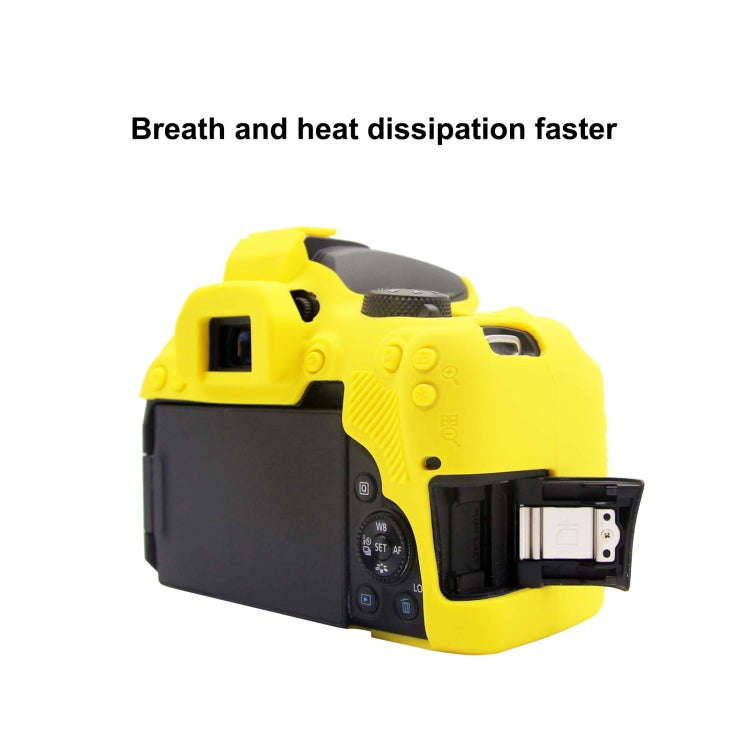 PULUZ Soft Silicone Protective Case for Canon EOS 850D(Yellow)
