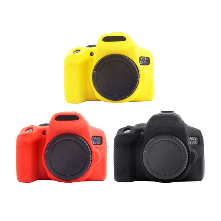 PULUZ Soft Silicone Protective Case for Canon EOS 850D(Black)