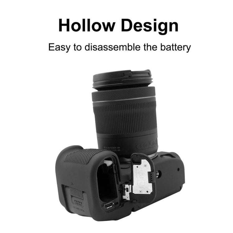 PULUZ Soft Silicone Protective Case for Canon EOS R5(Black)