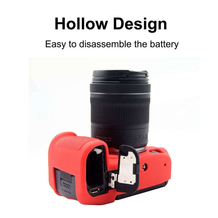 PULUZ Soft Silicone Protective Case for Canon EOS R5(Red)