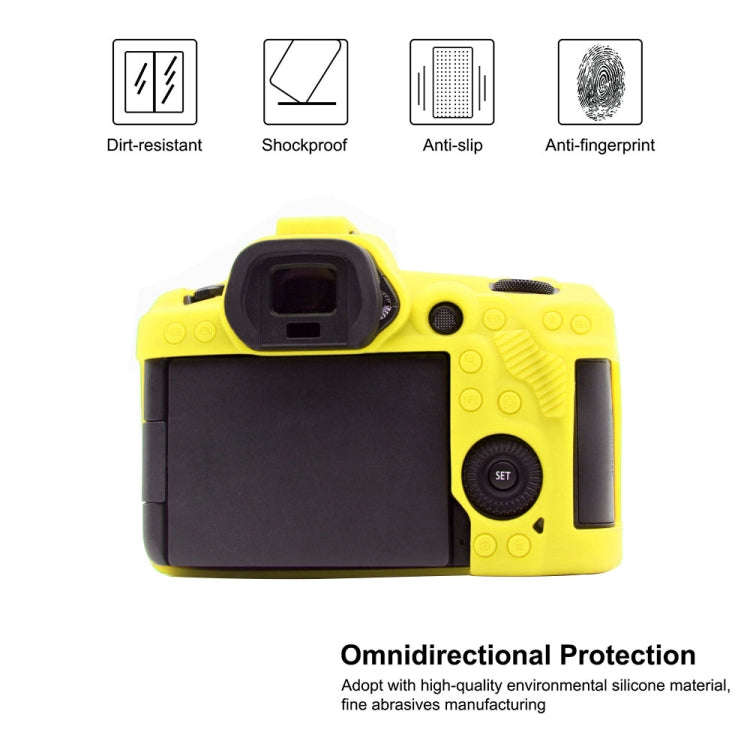 PULUZ Soft Silicone Protective Case for Canon EOS R5(Yellow)