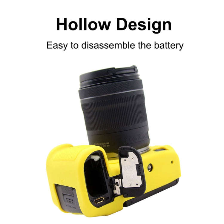PULUZ Soft Silicone Protective Case for Canon EOS R5(Yellow)