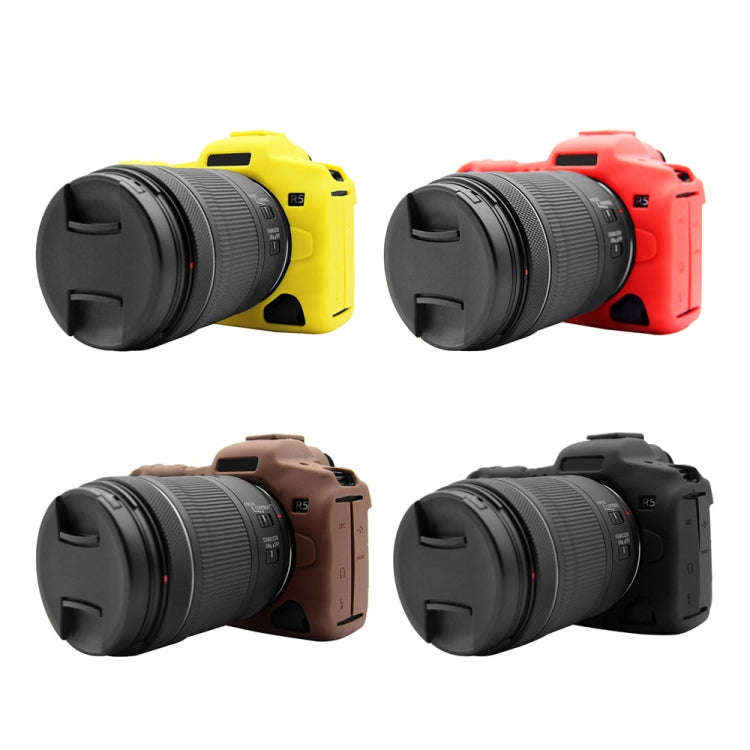 PULUZ Soft Silicone Protective Case for Canon EOS R5(Black)
