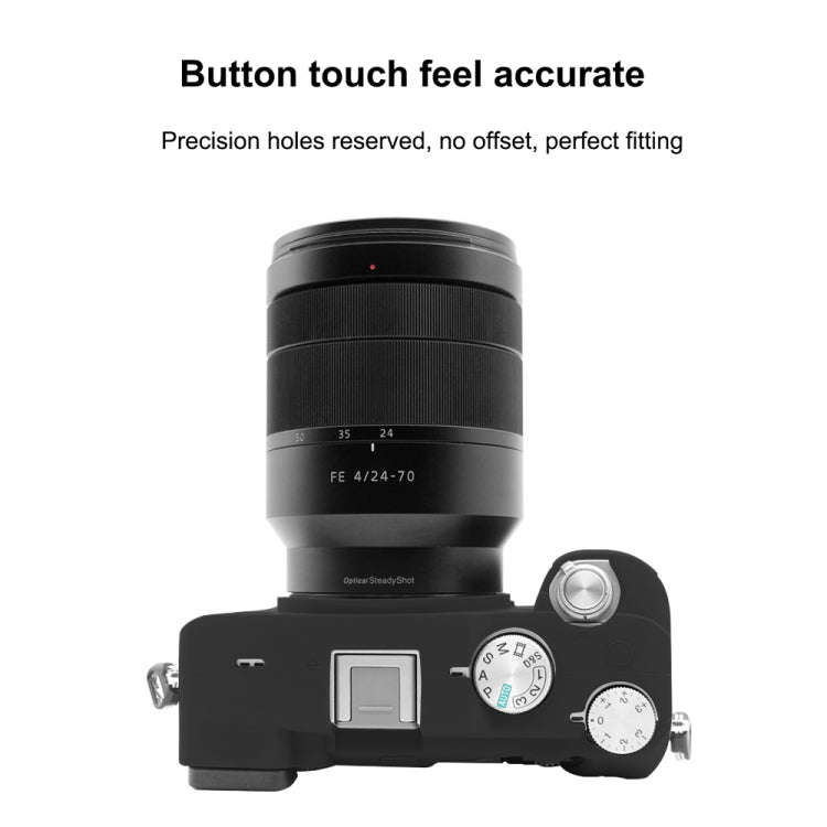 PULUZ Soft Silicone Protective Case for Sony A7C / ILCE-7C(Black)