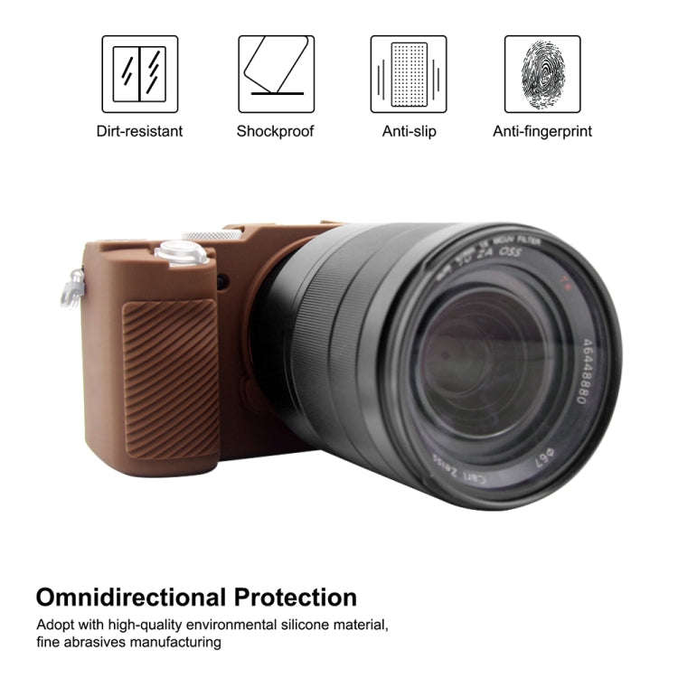 PULUZ Soft Silicone Protective Case for Sony A7C / ILCE-7C(Coffee)