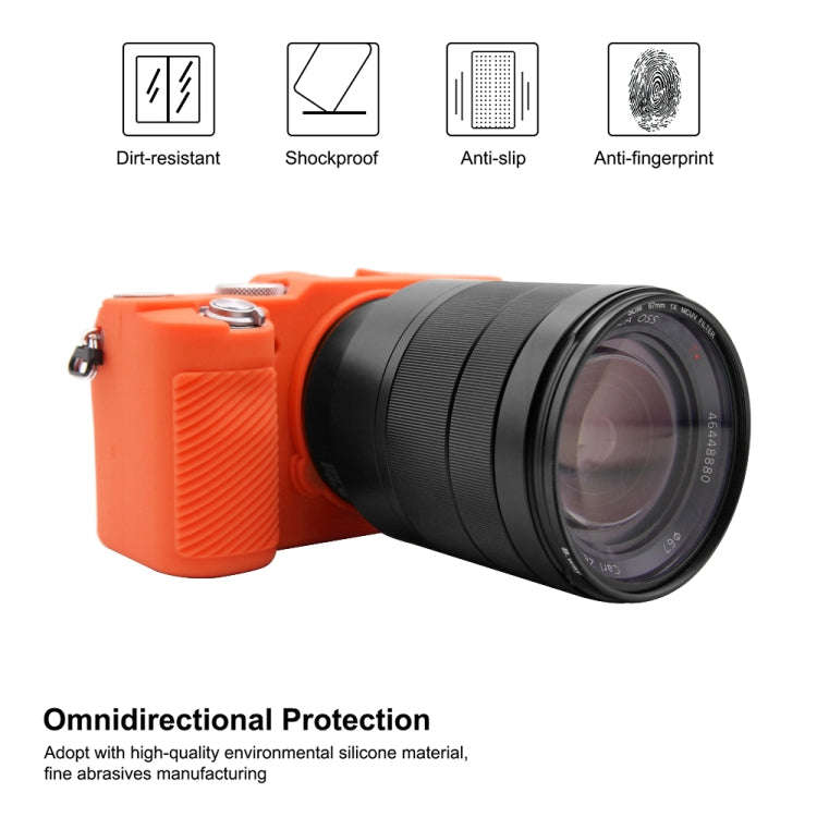 PULUZ Soft Silicone Protective Case for Sony A7C / ILCE-7C(Orange)