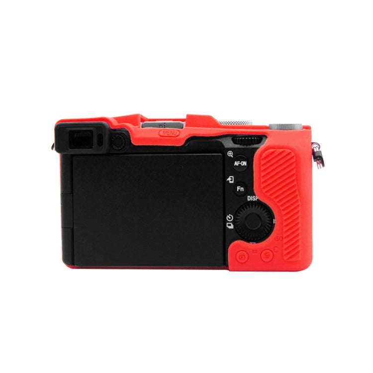 PULUZ Soft Silicone Protective Case for Sony A7C / ILCE-7C(Red)