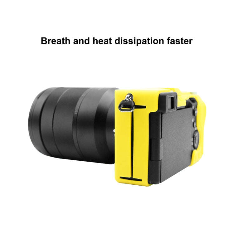 PULUZ Soft Silicone Protective Case for Sony A7C / ILCE-7C(Yellow)