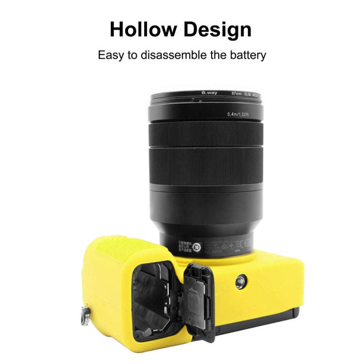 PULUZ Soft Silicone Protective Case for Sony A7C / ILCE-7C(Yellow)