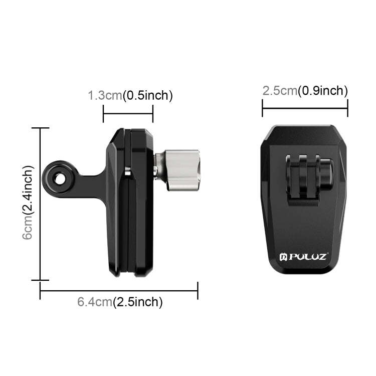 PULUZ Motorcycle Windshield Clip Bracket Camera Mount (Black)