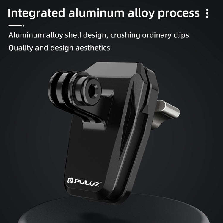 PULUZ Motorcycle Windshield Clip Bracket Camera Mount (Black)