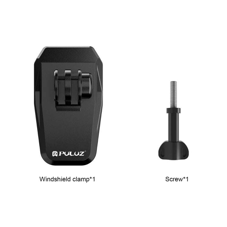 PULUZ Motorcycle Windshield Clip Bracket Camera Mount (Black)