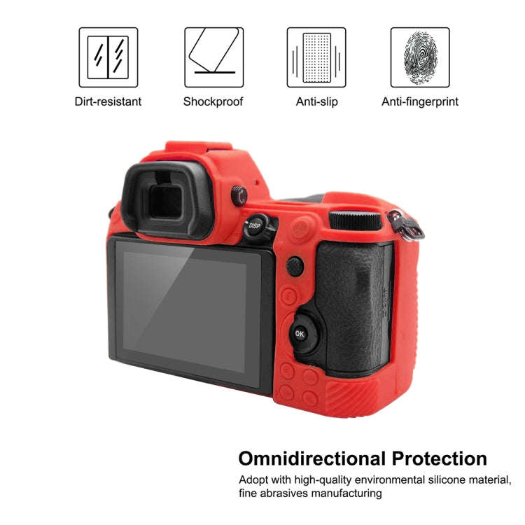 PULUZ Soft Silicone Protective Case for Nikon Z6 II(Red)