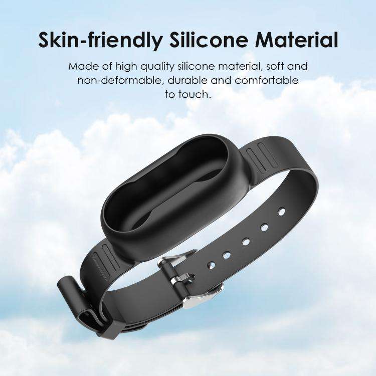 For Insta360 GO 3 / GO 3S PULUZ Camera Silicone Case Wristband Bicycle Strap Extension Mount (Black)