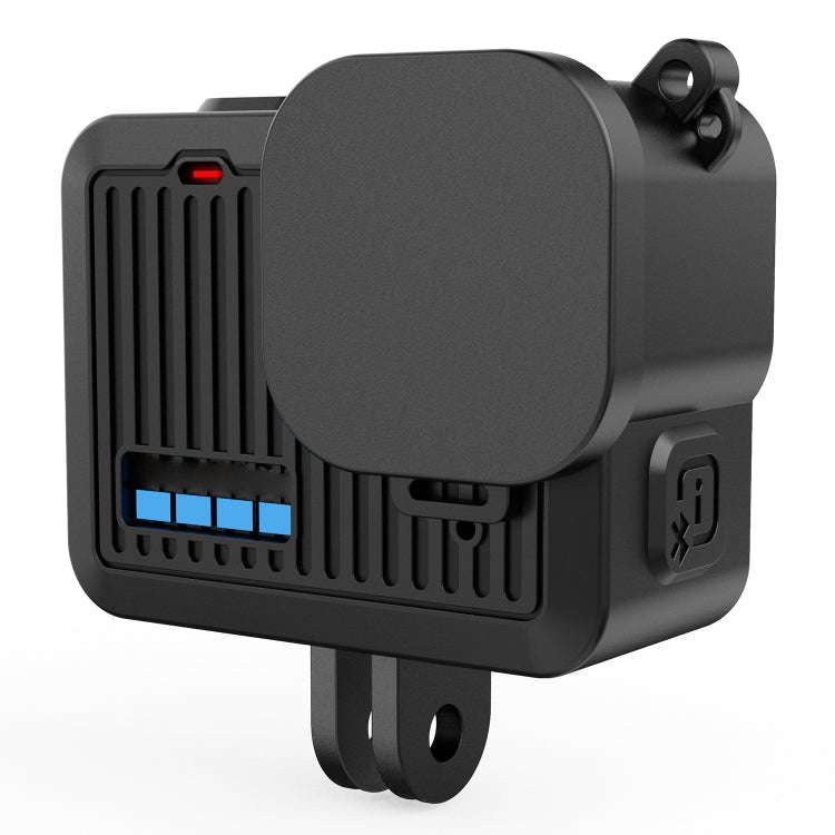 For GoPro HERO 4K 2024 PULUZ Silicone Protective Case Side Interface Cover with Wrist Strap & Len...