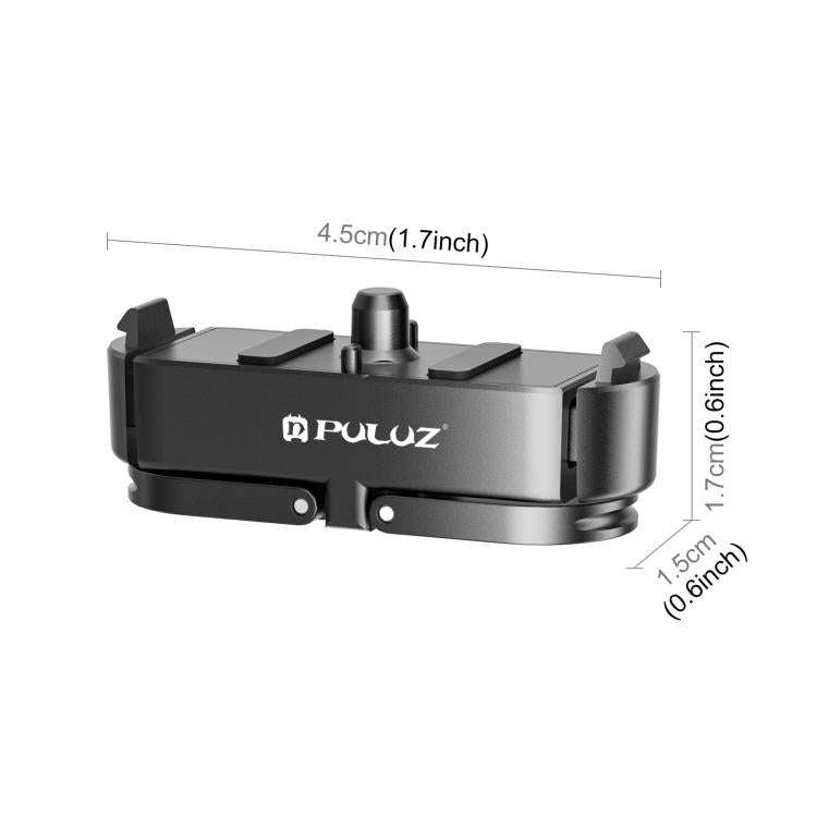 For GoPro HERO13 Black PULUZ Magnetic Quick Release Metal Base (Black)