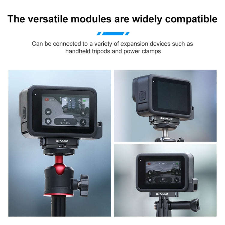 For GoPro HERO13 Black PULUZ Magnetic Quick Release Metal Base (Black)