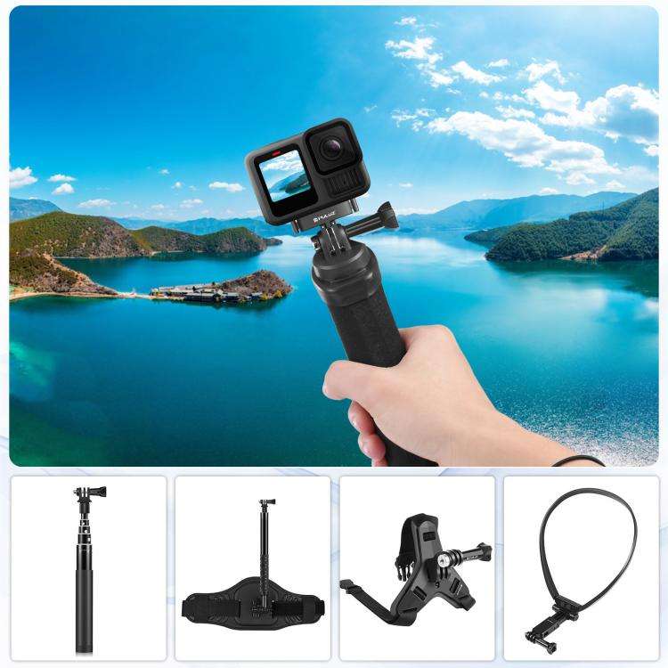 For GoPro HERO13 Black PULUZ Magnetic Quick Release Metal Base (Black)