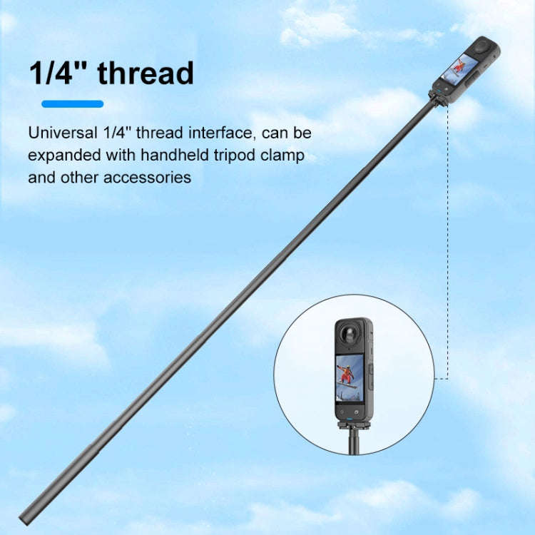 For Insta360 X5 / X4 / X3 PULUZ Quick Release 1 /4 inch Folding Base (Black)