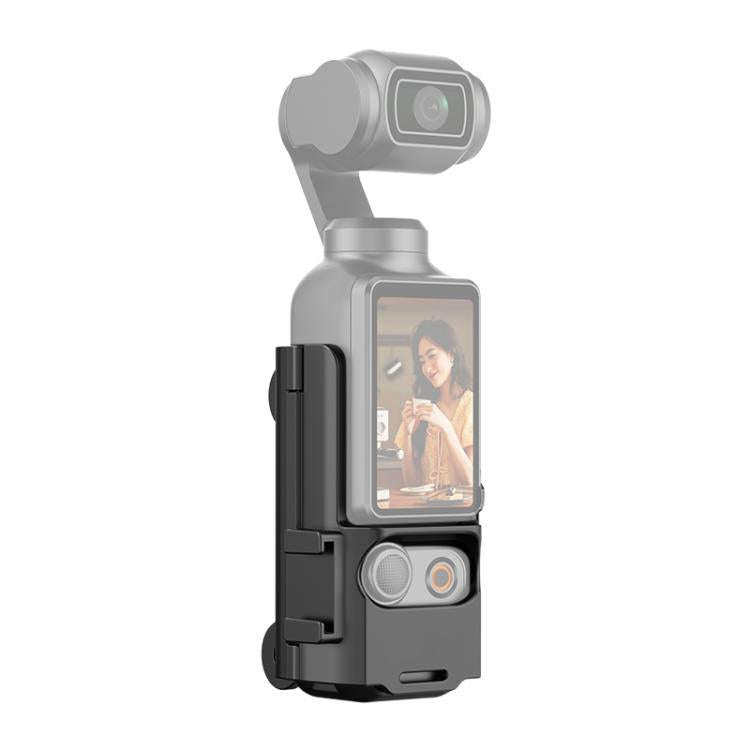 For DJI OSMO Pocket 3 PULUZ Plastic Protection Frame Expansion Cold Shoe Adapter Bracket (Black)