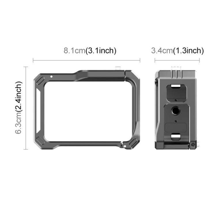 For GoPro HERO13 Black /12 Black /11 Black /10 Black /9 Black PULUZ Metal Camera Cage (Black)
