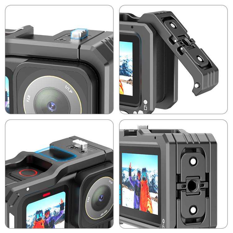 For GoPro HERO13 Black /12 Black /11 Black /10 Black /9 Black PULUZ Metal Camera Cage (Black)