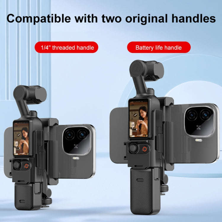 For DJI OSMO Pocket 3 PULUZ Protective Frame Expansion Phone Clamp, Compatible with Tripod Pole (...