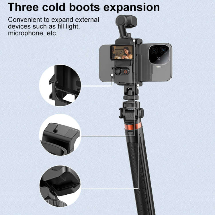 For DJI OSMO Pocket 3 PULUZ Protective Frame Expansion Phone Clamp, Compatible with Tripod Pole (...