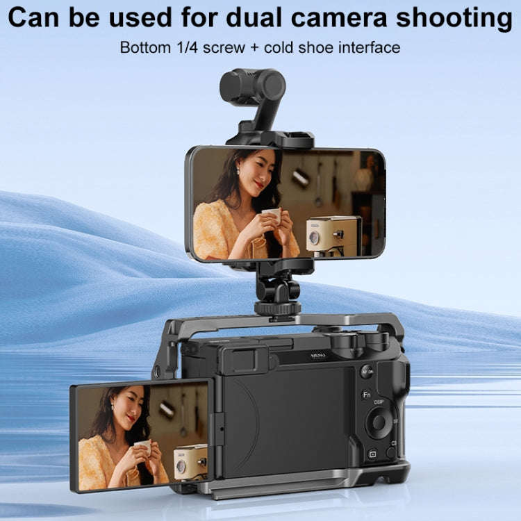 For DJI OSMO Pocket 3 PULUZ Protective Frame Expansion Phone Clamp, Compatible with Tripod Pole (...