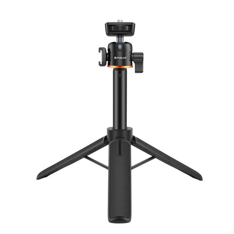 PULUZ Mini Phone Camera Extension Tripod Stand 360 Degree Ball Head Cold Shoe Selfie Stick (Black)