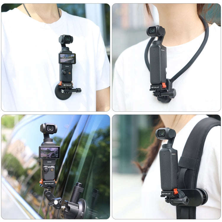 For DJI Osmo Pocket 3 PULUZ Quick Release Mount Adapter (Black)