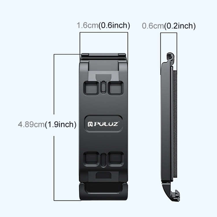 PULUZ ACE / AC Aluminum Alloy Vertical Shooting Magnetic Quick-release Battery Side Interface Cov...
