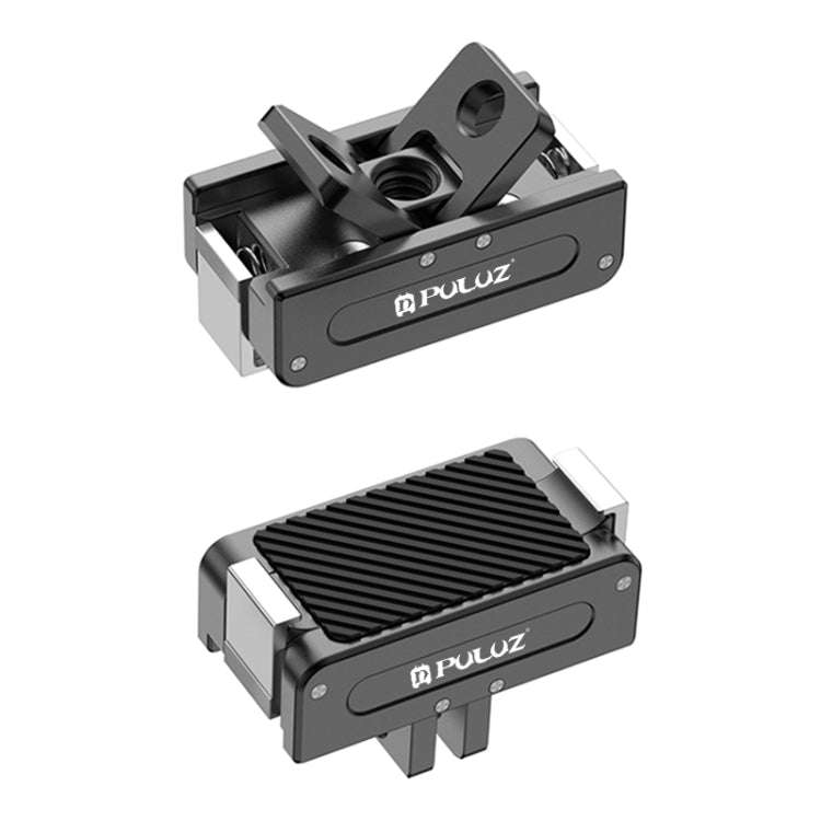For DJI Osmo Action 5 Pro / 4 / 3 PULUZ Magnetic Quick Release Metal Base (Black)