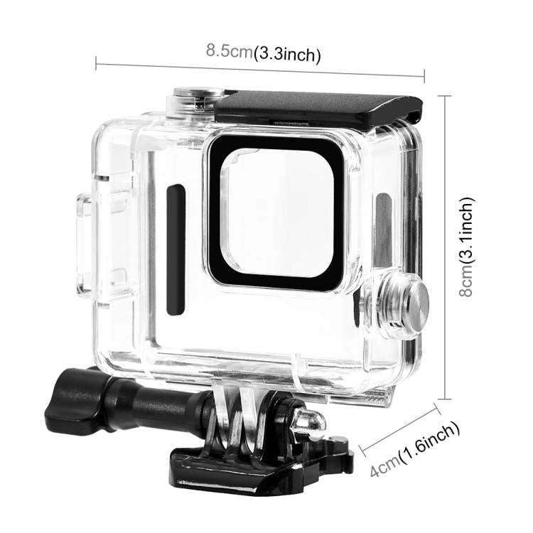 For GoPro HERO 4K 2024 PULUZ 60m / 196ft Waterproof Housing Protective Case with Buckle Basic Mou...