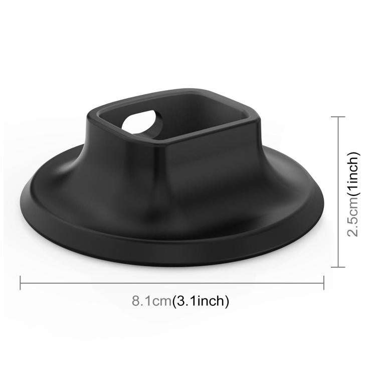 For DJI Osmo Pocket 3 PULUZ Adhesive Type Silicone Dock Desktop Base Bracket (Black)