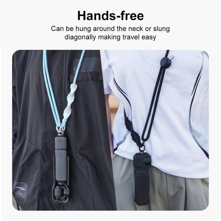PULUZ Sports Camera Lanyard Long Adjustable Anti-lost Rope for DJI OSMO Pocket 3 / Insta360 X5 (B...