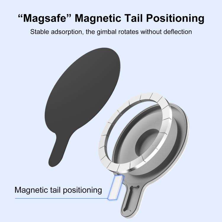 For Insta360 Flow 2 Pro PULUZ Magnetic Phone Mount Adapter (Silver)