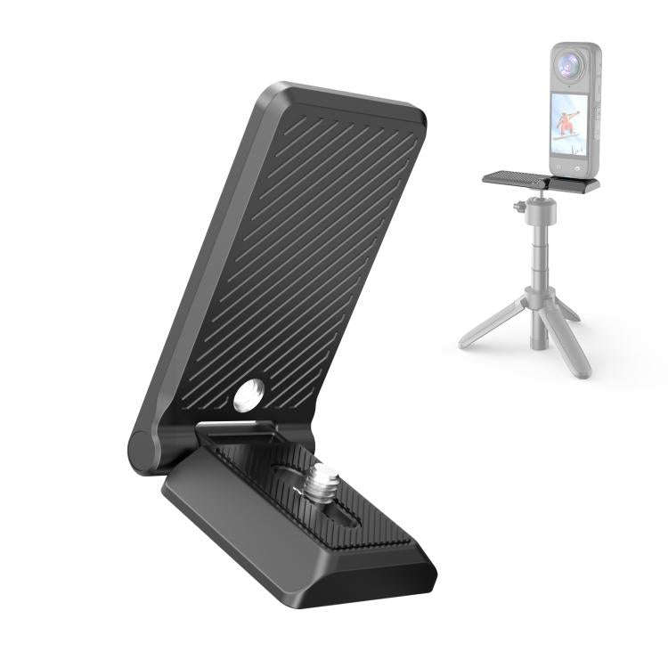 PULUZ Folding Magnetic Mount Base L Bracket For Insta360 X4 / X5 / DJI Pocket 3 (Black)