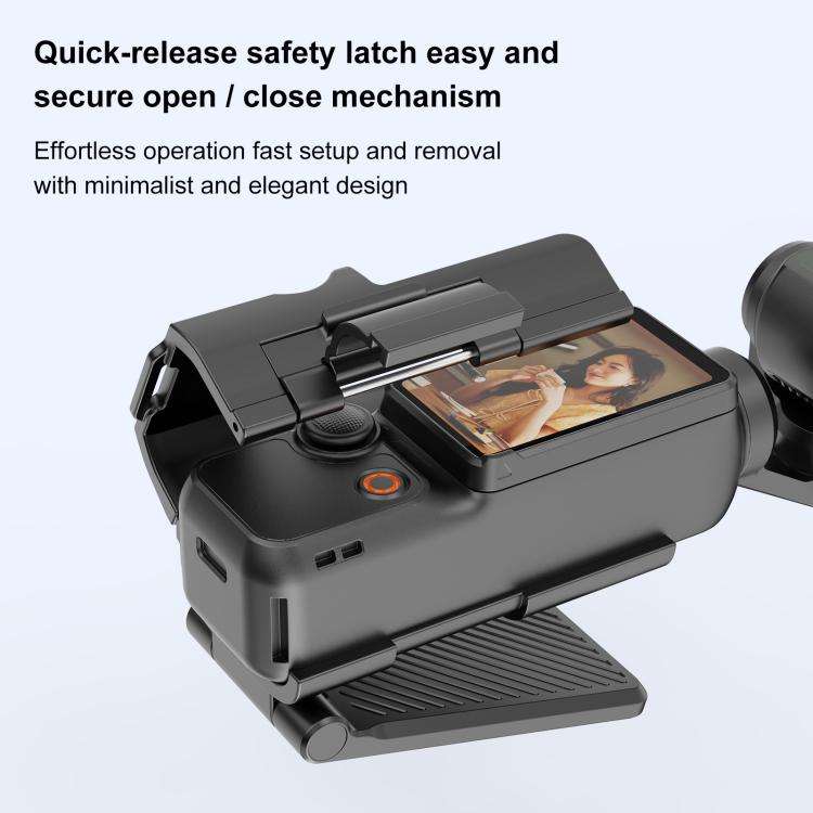 For DJI Osmo Pocket 3 PULUZ Folding Magnetic Mount Base Bracket (Black)