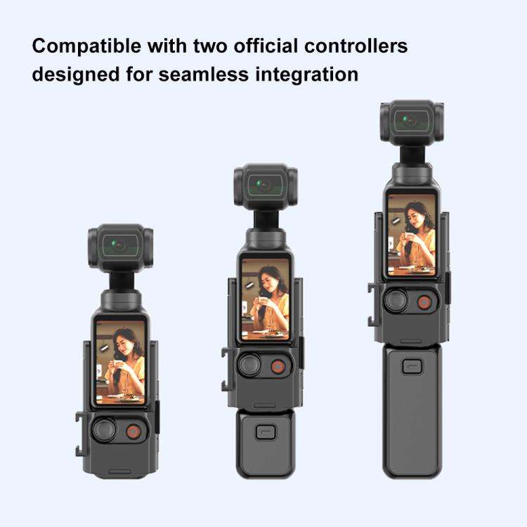 For DJI Osmo Pocket 3 PULUZ Folding Magnetic Mount Base Bracket (Black)