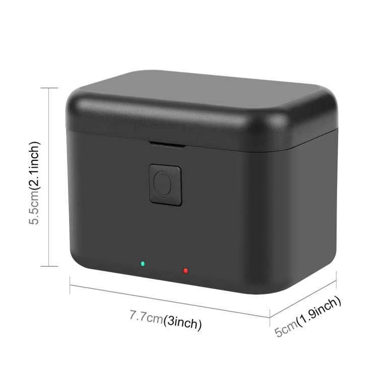 For Insta360 X5 PULUZ Dual-Batteries Charging Box Battery & Memory Card Storage Case (Black)