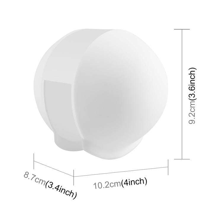 For Insta360 X5 PULUZ Invisible Dive Case Lens Guard Silicone Protective Lens Cap Cover (White)